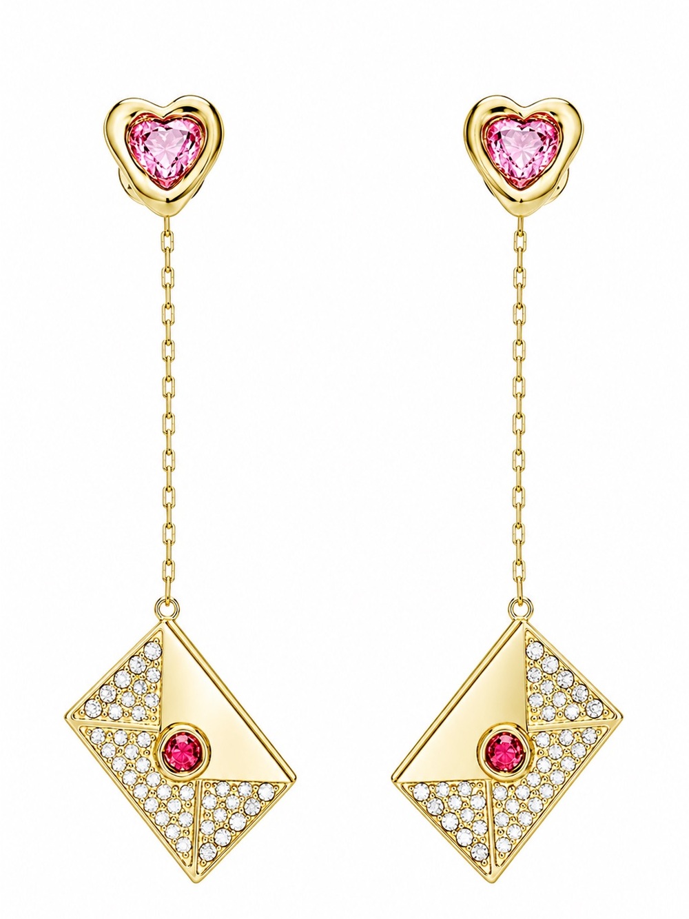 Eye Candy Love Letter Drop earrings.